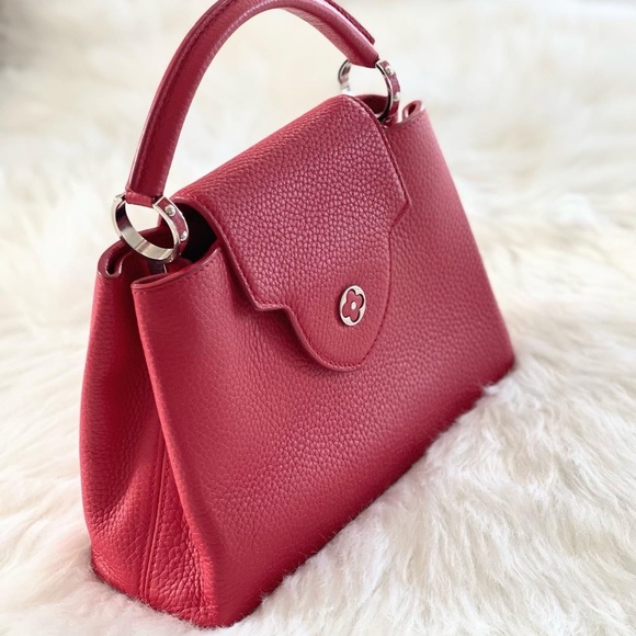 Louis Vuitton Red Capucine BB - Picture 10 of 10